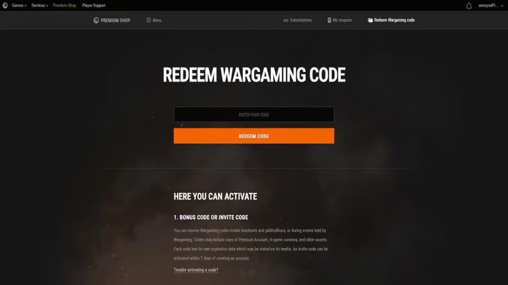 World of Warships Codes